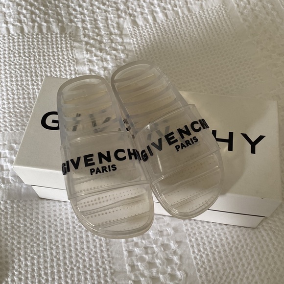 GIVENCHY Logo-print rubber slides - Picture 3 of 6